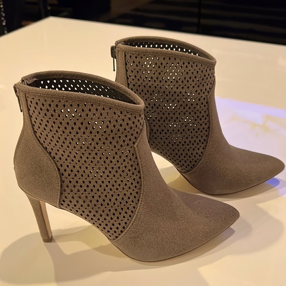 Call It Spring Perforated Pointed Toe ankle Booties - Picture 2 of 11